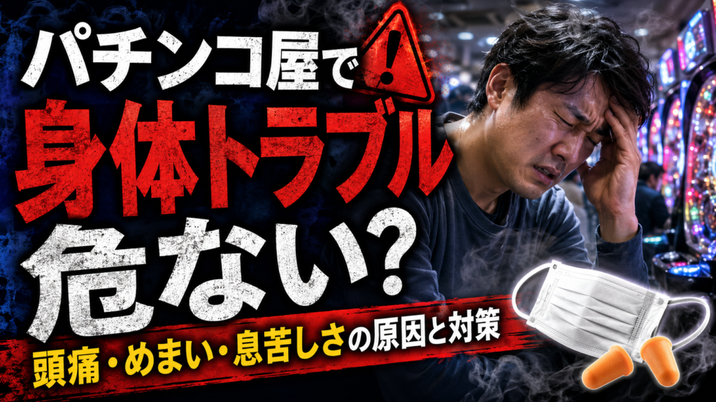 パチンコ屋での身体トラブル徹底解説！原因・対策・健康リスクまで
