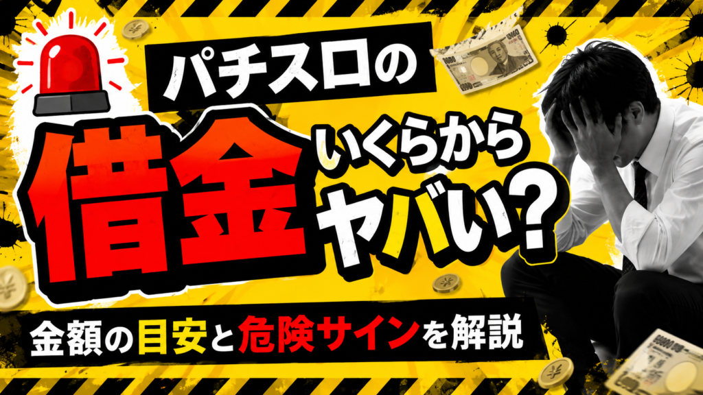 パチスロ・パチスロの借金いくらからやばい？放置した末路と3つの解決策
