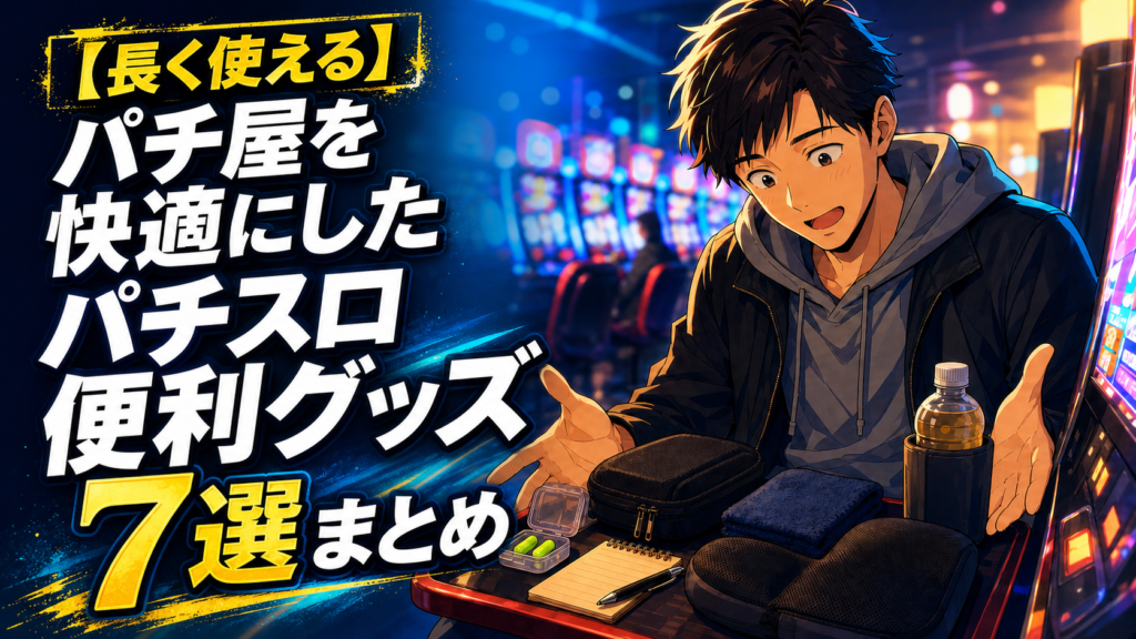 【長く使える】パチ屋を快適にしたパチスロ便利グッズ7選まとめ