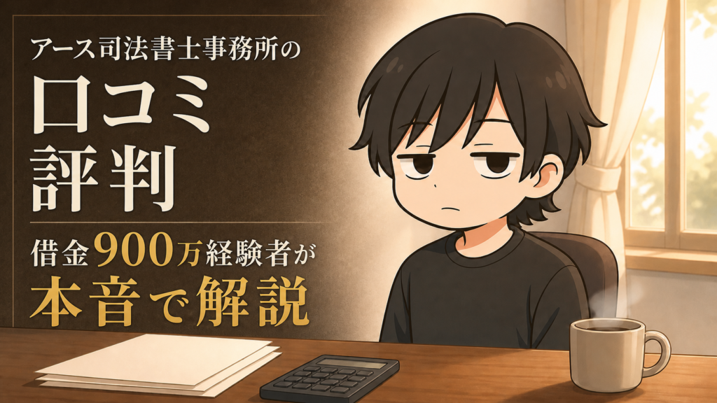 アース司法書士事務所の口コミ・評判｜借金900万経験者が本音で解説