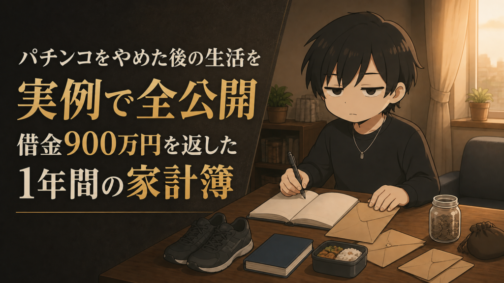 パチンコをやめた後の生活を実例で全公開｜借金900万円を返した1年間の家計簿