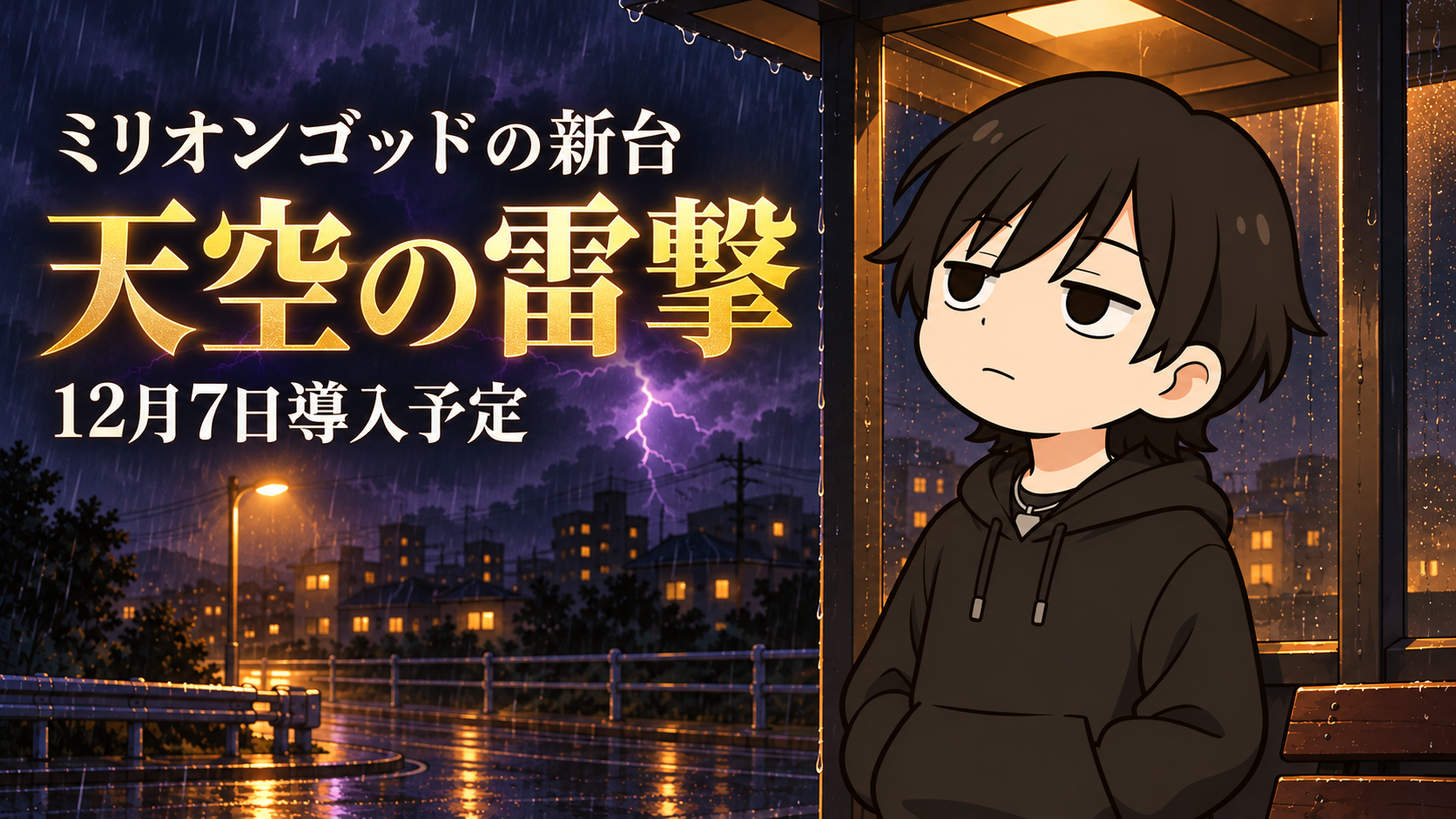 ミリオンゴッドの新台はいつ？パチンコ天空の雷撃が12月7日｜スロットは未発表